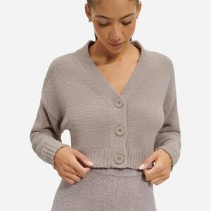Ugg Nyomi Cozy Cropped Cardigan in Beige